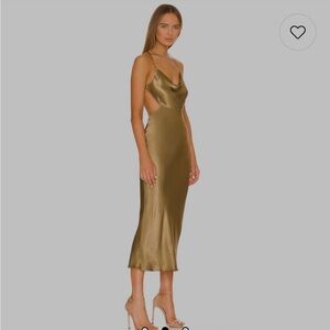 Thalia Cut Out midnight Blue Satin Dress